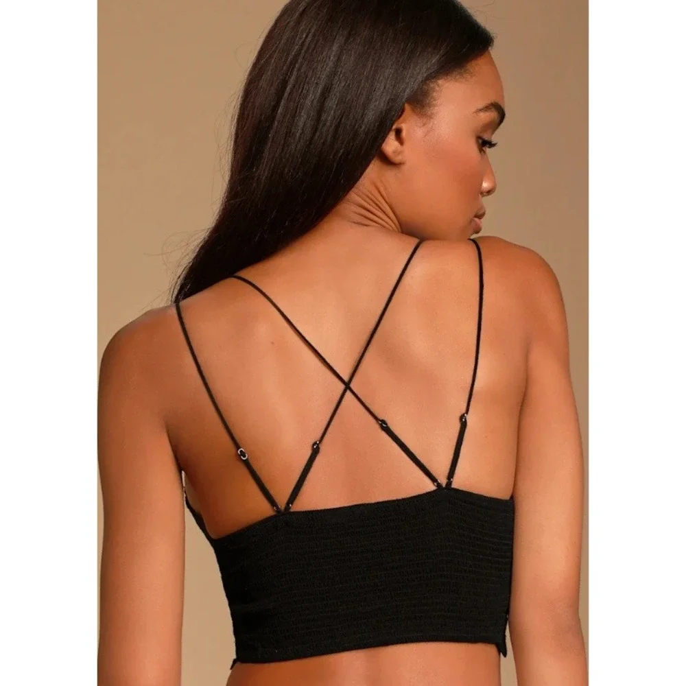 Free People black ilektra bralette